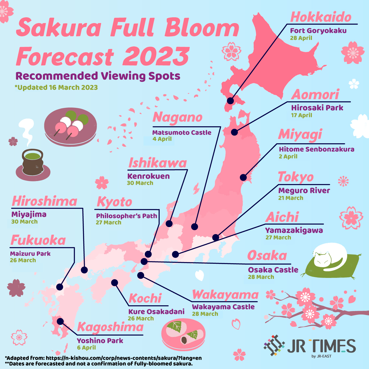 Sakura Forecast 2023: 7 recommended spots for cherry blossoms in Central & East Japan | JR Times