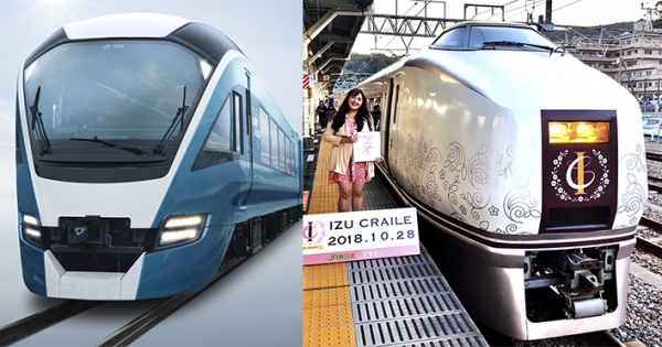 Resort trains to the Izu Peninsula: IZU CRAILE and SAPHIR ODORIKO