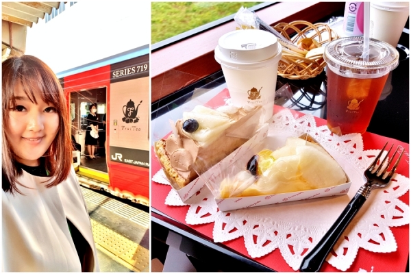 เที่ยวไปกินขนมหวานไปบนรถไฟคาเฟ่: FruiTea Fukushima